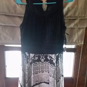 NWT Melrose Black & Silver Dress